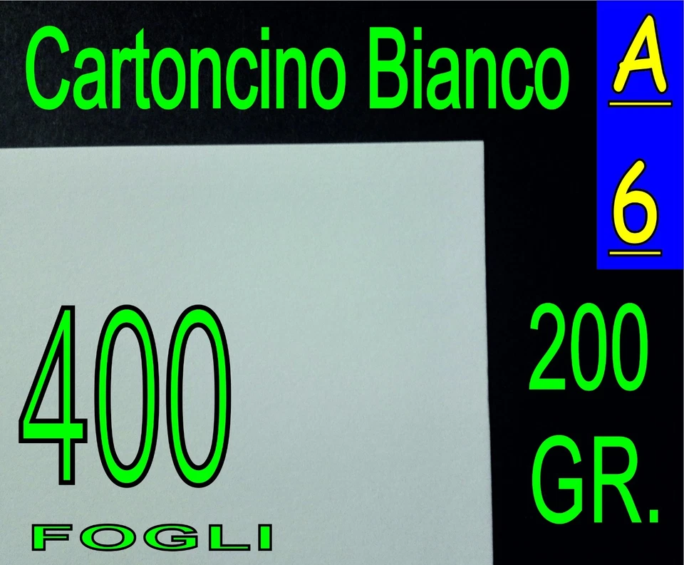 400 FF CARTA FOTOTESSERA X STAMPANTI INKJET 200g A6 CURRICULUM