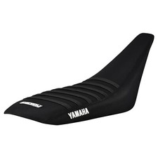 Yamaha YFZ 450 Gripper Seat Cover 2004-2013    all BLACK / BLACK ribs LOGO #200