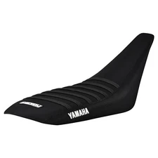 Yamaha YFZ 450 Gripper Seat Cover 2004-2013    all BLACK / BLACK ribs LOGO #200