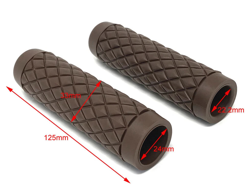 Motorbike Hand Grips Brown for Royal Enfield Interceptor