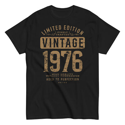 VINTAGE 1976 Whiskey Label Shirt birthday year gift dad bourbon