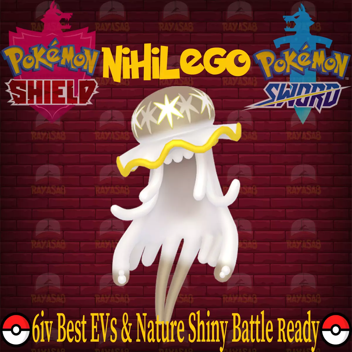 🌟Nihilego Shiny Best Stats Pokemon Sword and Shield Home 🌟