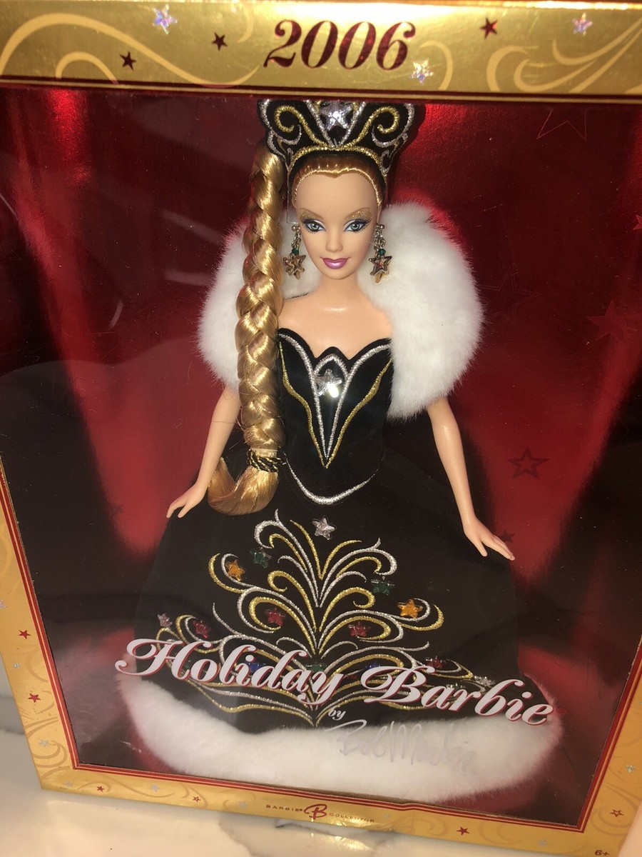 2006 Mattel Barbie Holiday Doll By Bob Mackie J0949 New in Box | eBay