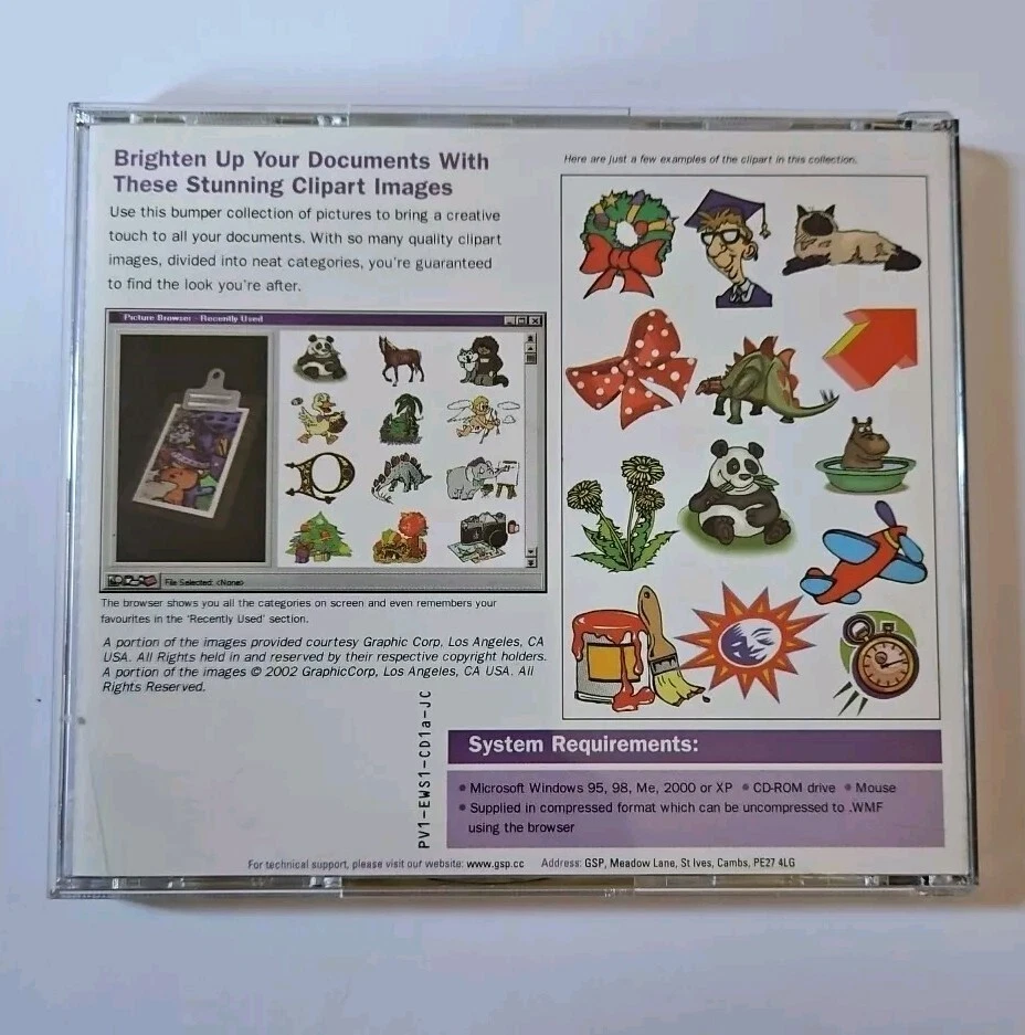 20,000 Pictures - PC Windows Clip Art CD-ROM (2002) - Image 2 of 2
