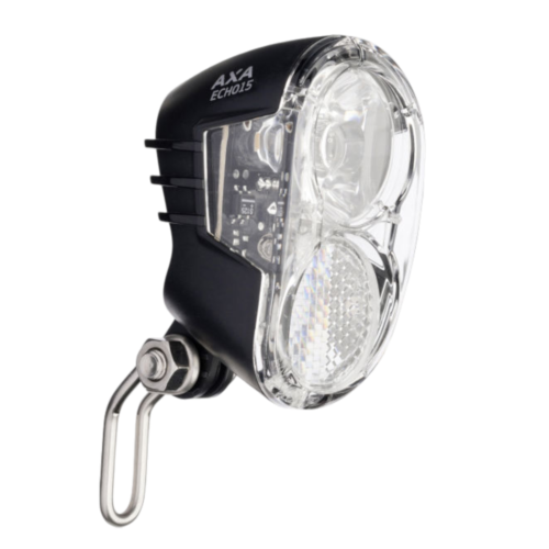 Axa Front Light Echo 15 E-Bike 15 Lux Led Light - Stainless Steel Mounting