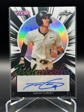 GAVIN TURLEY 2024 LEAF VIVID TECHNICOLOR BLACK PRISMATIC AUTO /5 Oregon State