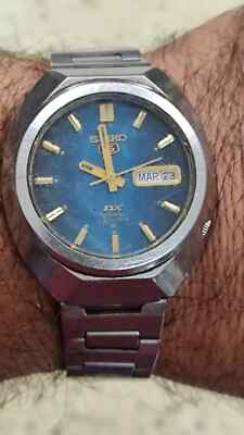 1976 Seiko DX 6106-7730 AUTOMATIC Blue Dial & New Crystal Working