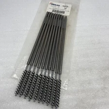 LOT OF (10) NEW WEILER 3/8” STEEL VALVE GUIDE BRUSHES, .0104, 10” OAL, 95028