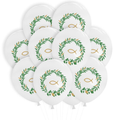10 Fisch Luftballons Ballons Fischmotiv Weihnachten Taufe Kommunion Konfirmation
