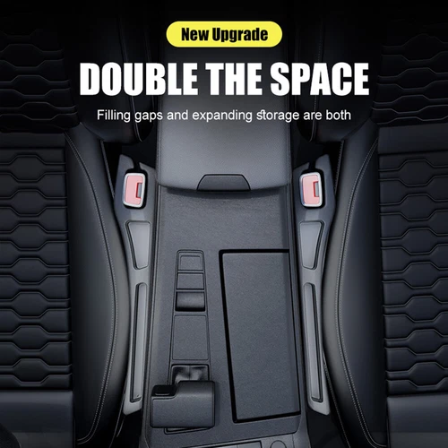 2*Car Side Seat Gap Filler Organizer with Phone Holder for Prevent Falling NEW - Bild 7 von 13