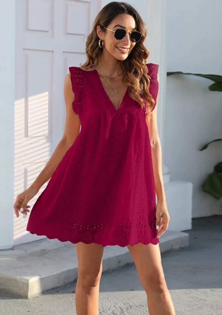 lace silk dress white Silk Route White Lace Cup Mini Dress main image 0