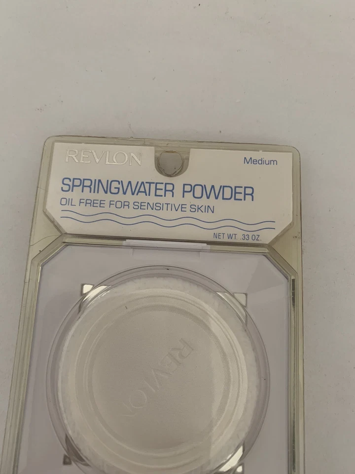 Revlon Springwater Powder- Medium- Oil-Free Make-Up- Sensitive Skin-vintage HTF - Image 2 of 4