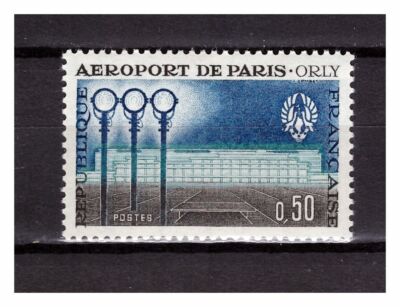  FRANKREICH 1961 POSTFRISCH Paris Orly Flughafen 1v s24795