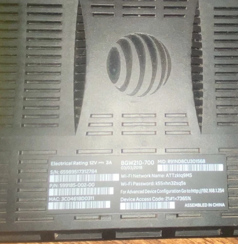 AT&T Arris BGW210-700 Broadband Gateway WiFi Modem Router - Picture 5 of 5