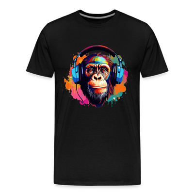DJ Monkey Affe T-Shirt Männer Premium T-Shirt