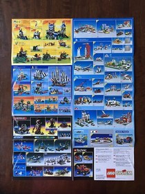 18 Total Vintage Lego Catalogs 1980s 1995 Aquazone Poster Star Wars 75139