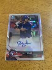 2018 Bowman Chrome Prospect Auto Refractor Riley Adams /499
