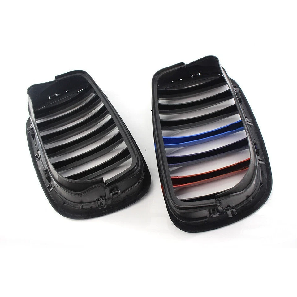 M-Color Grille For 2007-2013 BMW X5 X6 Gloss Black Front Kidney Grille E70 E71 - Изображение 4 из 4