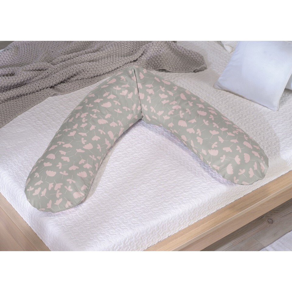 Theraline breastfeeding pillow 190 cm incl. cover delicate flowers