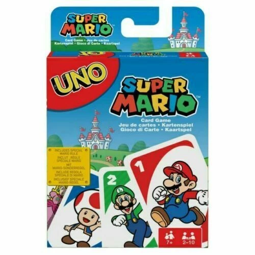 UNO Super Mario by Mattel - Nintendo Family Card Game Brand New - Image 2 of 4