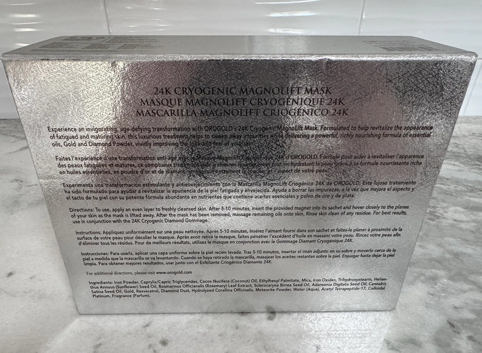 Orogold Exclusive 24k Máscara Criogênica Magnolift 4,9 Fl oz Coleção Criogênica - Imagem 2 de 4