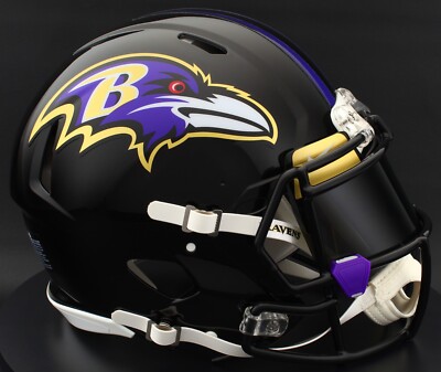 BALTIMORE RAVENS NFL Riddell Speed Full Size AUTHENTIC Football Helmet