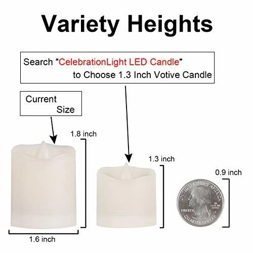 6/12Pcs LED Tea Lights Flameless with Remote Candles Votive Battery Operated - Image 3 of 4