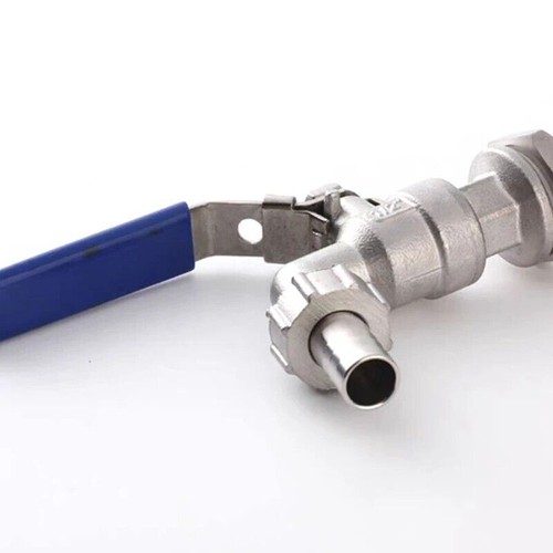 Válvula de bola de grifo de acero inoxidable 304 núcleo de bola de alto flujo grifo de barril de cerveza artesanal - Imagen 4 de 14