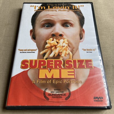 Super Size Me (DVD 2004) McDonald s Documentary Morgan Spurlock Health Fast Food