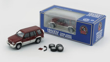 Bm Creations 1998-2002 Isuzu Trooper Big Horn Dark Red Lhd 164 Diecast Car