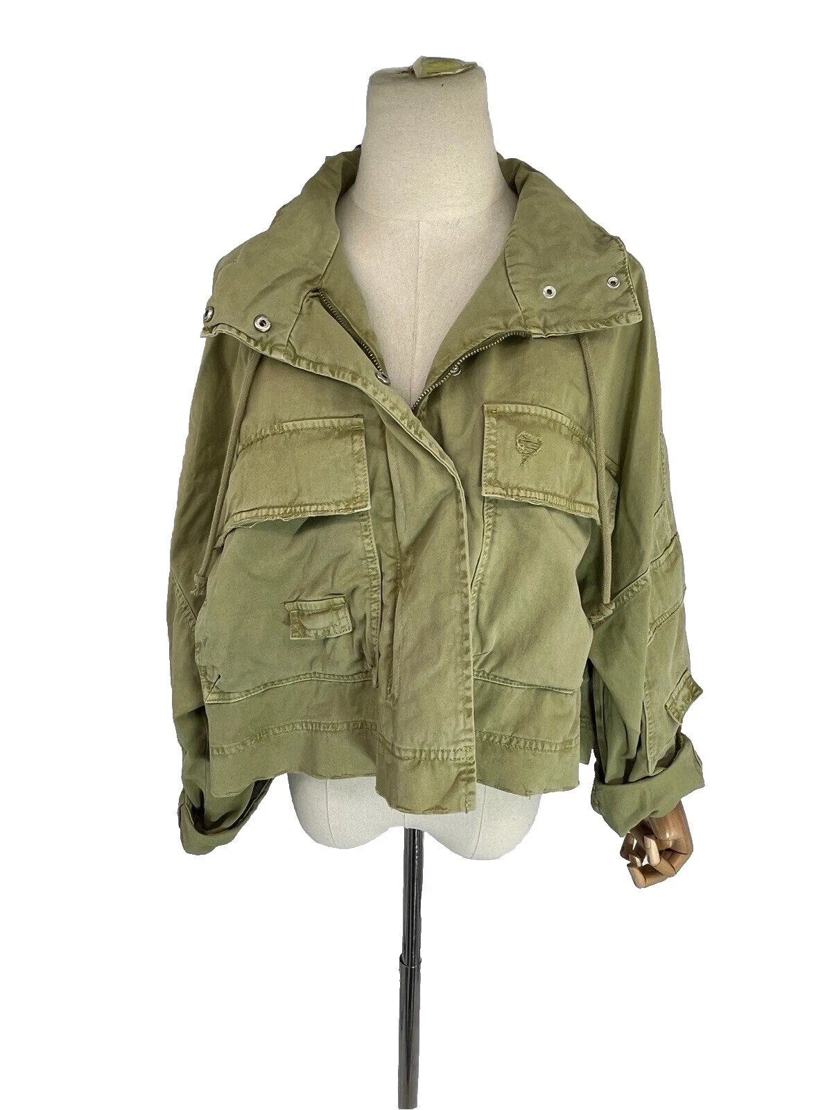 Chaqueta militar Zara sólido abrigos, chaquetas y chalecos para Mujeres