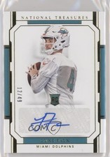 2018 Panini National Treasures Rookie Signatures Gold 12/49 Luke Falk Auto 8k4