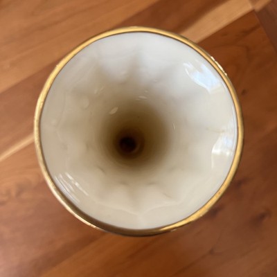 Lenox Fluted 9” Bud Vase 24k Gold Trim Tivoli Collection Made In