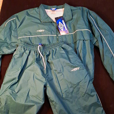 Vintage Umbro Cyclone Suit Size Small In A Green Colorway Rare!!