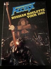 Accept Russian Roulette 1986 Official Tour programme