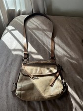 Fossil Vintage Tan Leather Boho Crossbody bag Model 75082