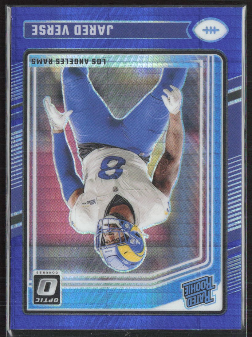 2024 Donruss Optic #242 Jared Verse Blue Hyper Los Angeles Rams (T)