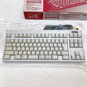 SEGA Saturn Keyboard HSS-0129 with Original Box and Manual Tested