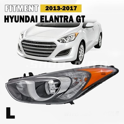 New Halogen Headlight Assembly Left Side For Elantra GT 2013-2017 Front Lamp
