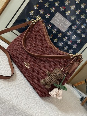 NWT  Coach Laurel Shoulder Bag With Charms Gold/Russet CES23