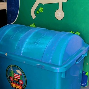 BRIO Preschool Toy Blue Plastic Barrel Tunnel Piece Accessory and Board