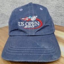 US Open Hat Cap Strap Back Blue 2013 Tennis Logo Adjustable Mens