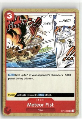 Meteor Fist OP13-020 UC Carrying On His Will One Piece Card Game