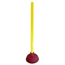 Forced Cup Toilet Plunger, Rubber, Cup Size 5 In., 1Lnx3