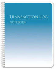 Transaction Log Book - Wire-O Business Ledger, 100 Pages (8.5x11 inches) LOG-...
