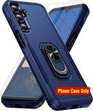 Samsung Galaxy A16 5G Phone Case with 2X Tempered Glass Screen Protector, Dark B