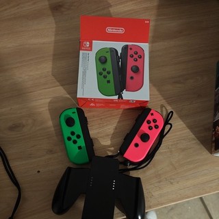 Nintendo Switch Controller Joy Con Neon Grün / Neon Pink 2er grip controller