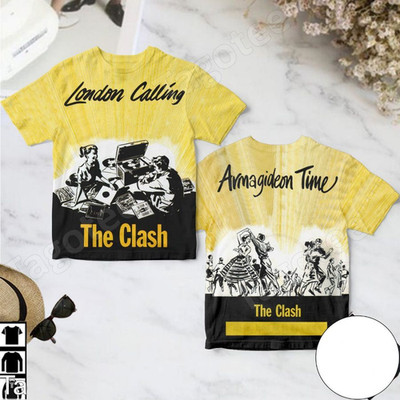 Rare The Clash London Calling All Over Print S-5XL 3D Shirt Fan Gifts TP1202
