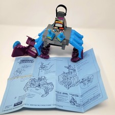 TMNT Foot Clan Knucklehead Spider Grabber 1988 Vintage Complete W Blueprint