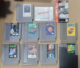 NES Game Lot Super Mario Bros. 3 Shadowgate King of the Ring Soccer Loopz S39